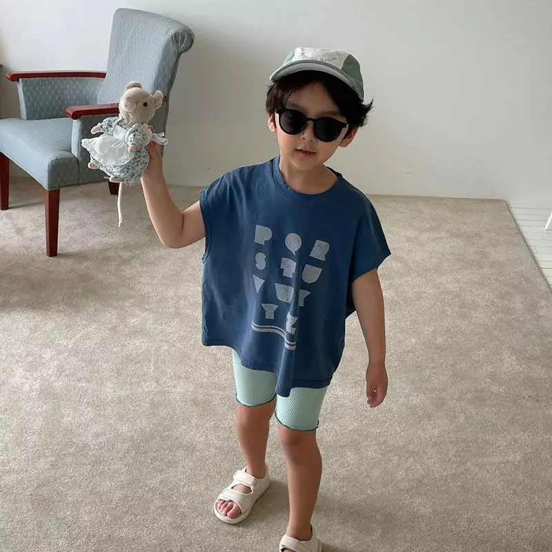 Middle Name - Korean Children Fashion - #Kfashion4kids - Short Rib Leggings - 8