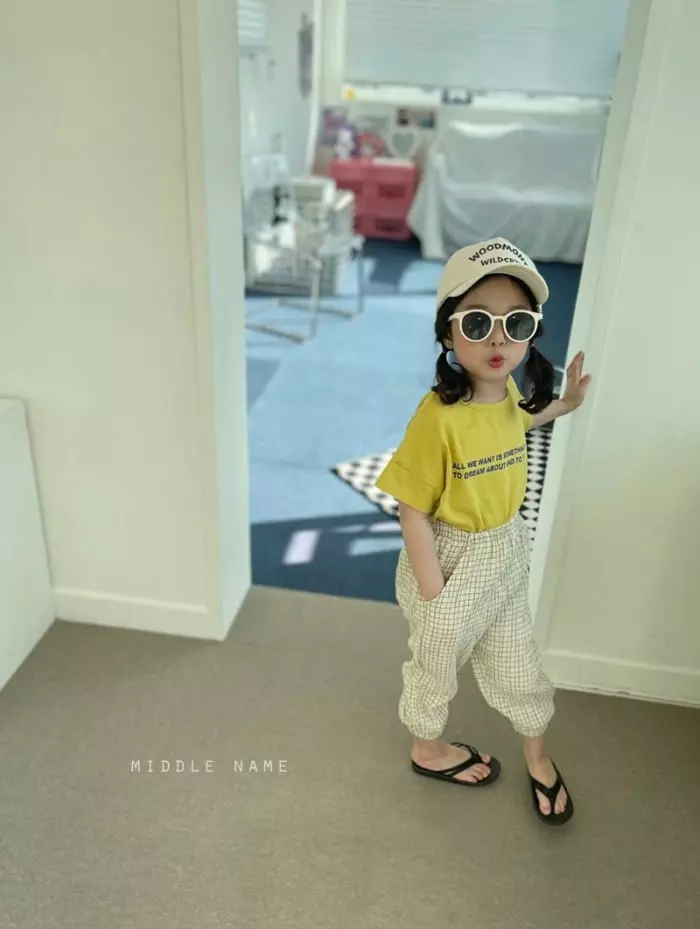 Middle Name - Korean Children Fashion - #childofig - Love Jogger Pants - 3