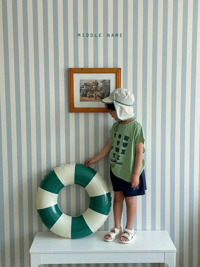 Middle Name - Korean Children Fashion - #childofig - Alpabet Sleeveless - 5