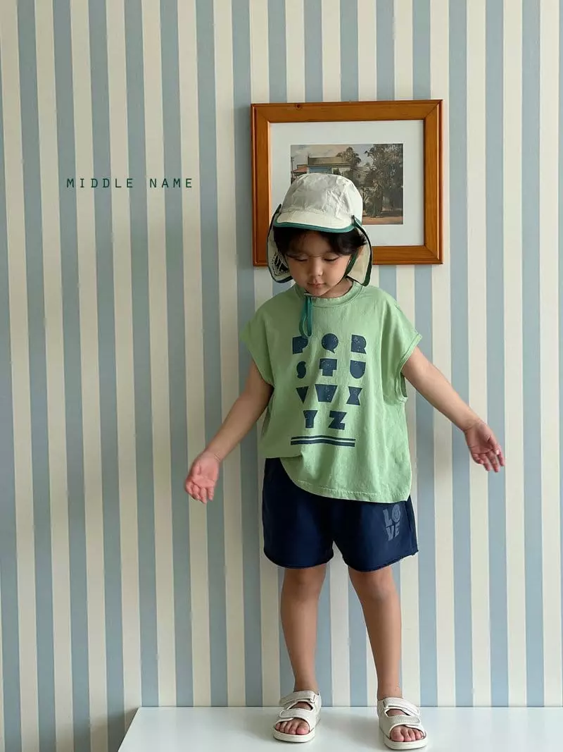 Middle Name - Korean Children Fashion - #childrensboutique - Alpabet Sleeveless - 6