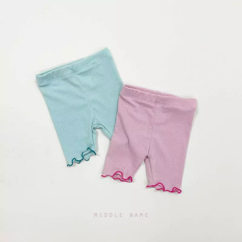 Middle Name - Korean Children Fashion - #childrensboutique - Short Rib Leggings
