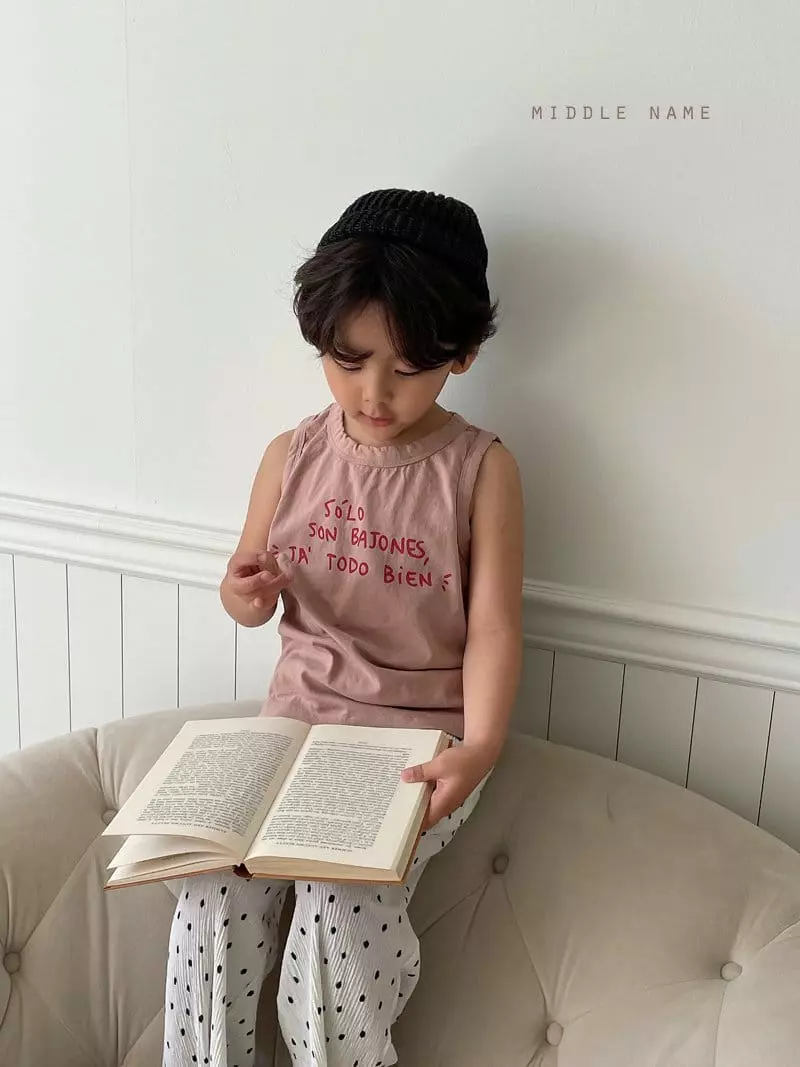 Middle Name - Korean Children Fashion - #designkidswear - SOLO Sleeveless - 8
