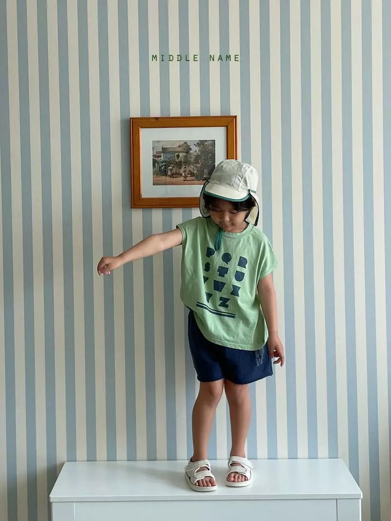 Middle Name - Korean Children Fashion - #designkidswear - Alpabet Sleeveless - 7