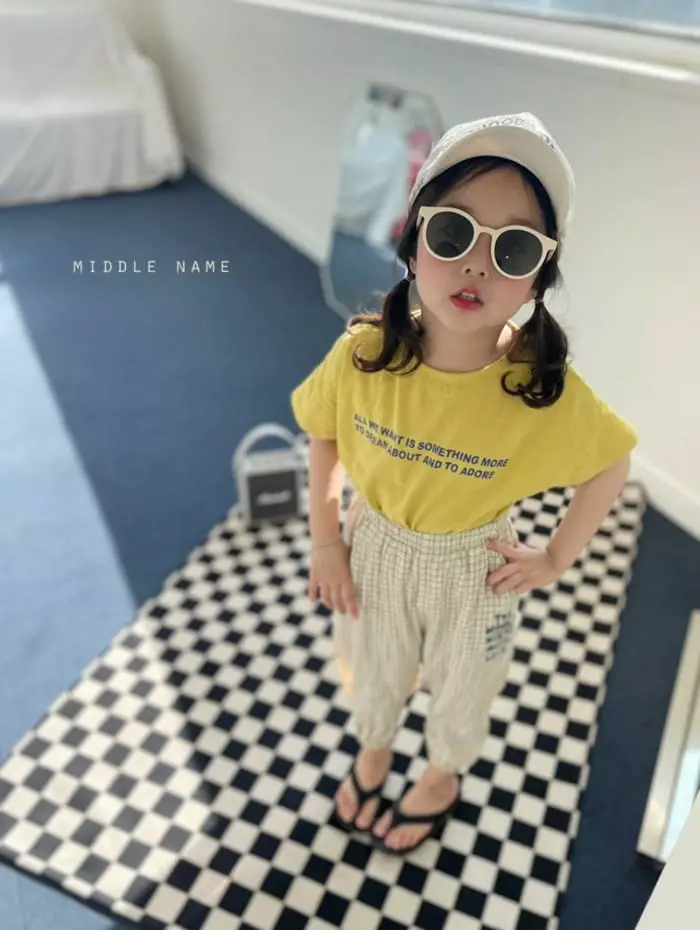 Middle Name - Korean Children Fashion - #discoveringself - Lettering Tee - 2