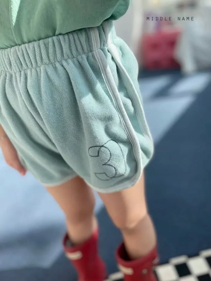 Middle Name - Korean Children Fashion - #discoveringself - Terry Piping Shorts