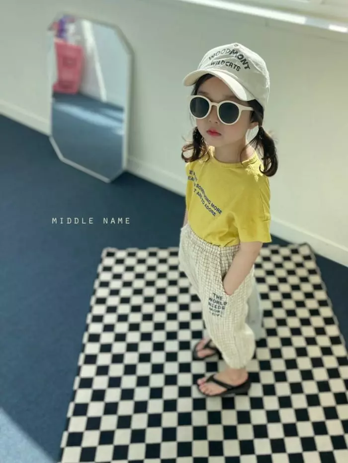 Middle Name - Korean Children Fashion - #fashionkids - Lettering Tee - 3