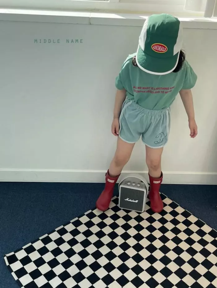 Middle Name - Korean Children Fashion - #fashionkids - Terry Piping Shorts - 2