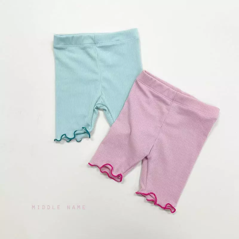 Middle Name - Korean Children Fashion - #discoveringself - Short Rib Leggings - 4