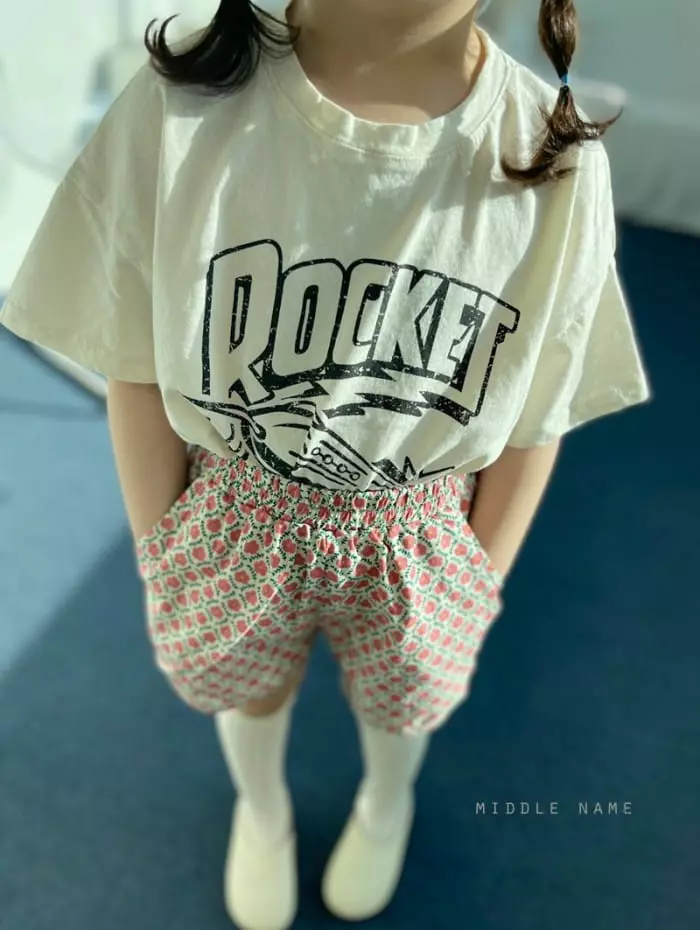 Middle Name - Korean Children Fashion - #kidsshorts - Rocket Tee - 9