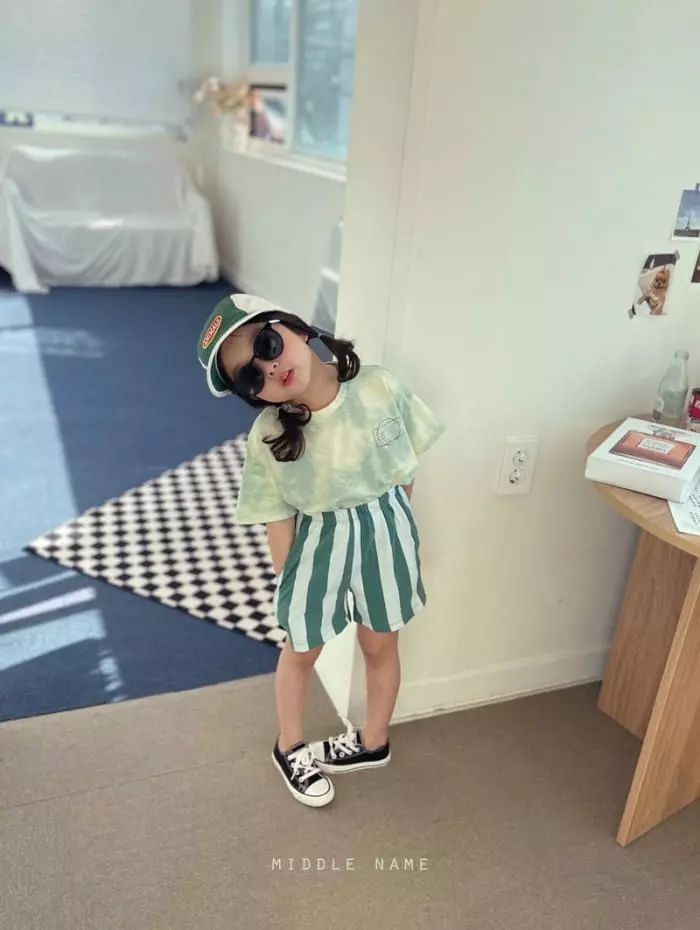 Middle Name - Korean Children Fashion - #kidsshorts - Mist Tee - 6