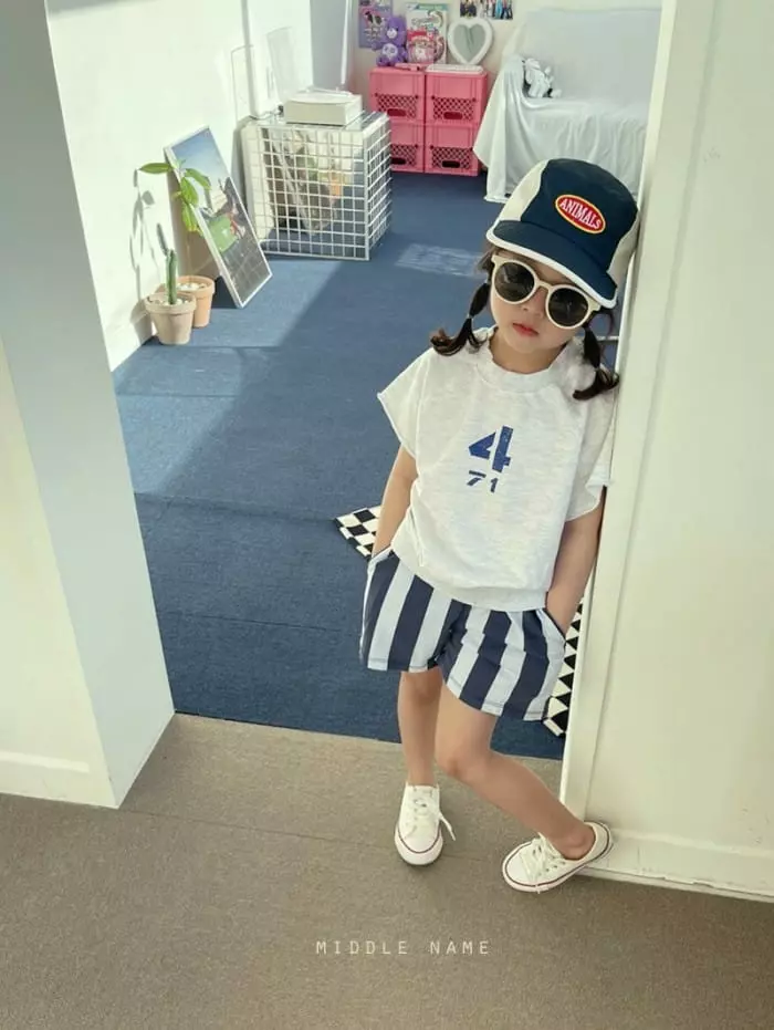 Middle Name - Korean Children Fashion - #kidsshorts - Stripes Shorts - 5