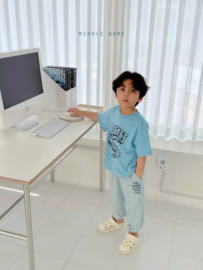 Middle Name - Korean Children Fashion - #kidsstore - Rocket Tee - 10