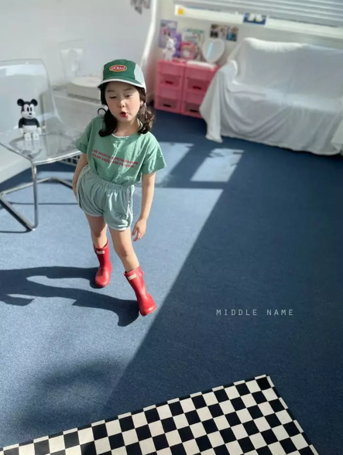 Middle Name - Korean Children Fashion - #kidsshorts - Terry Piping Shorts - 4