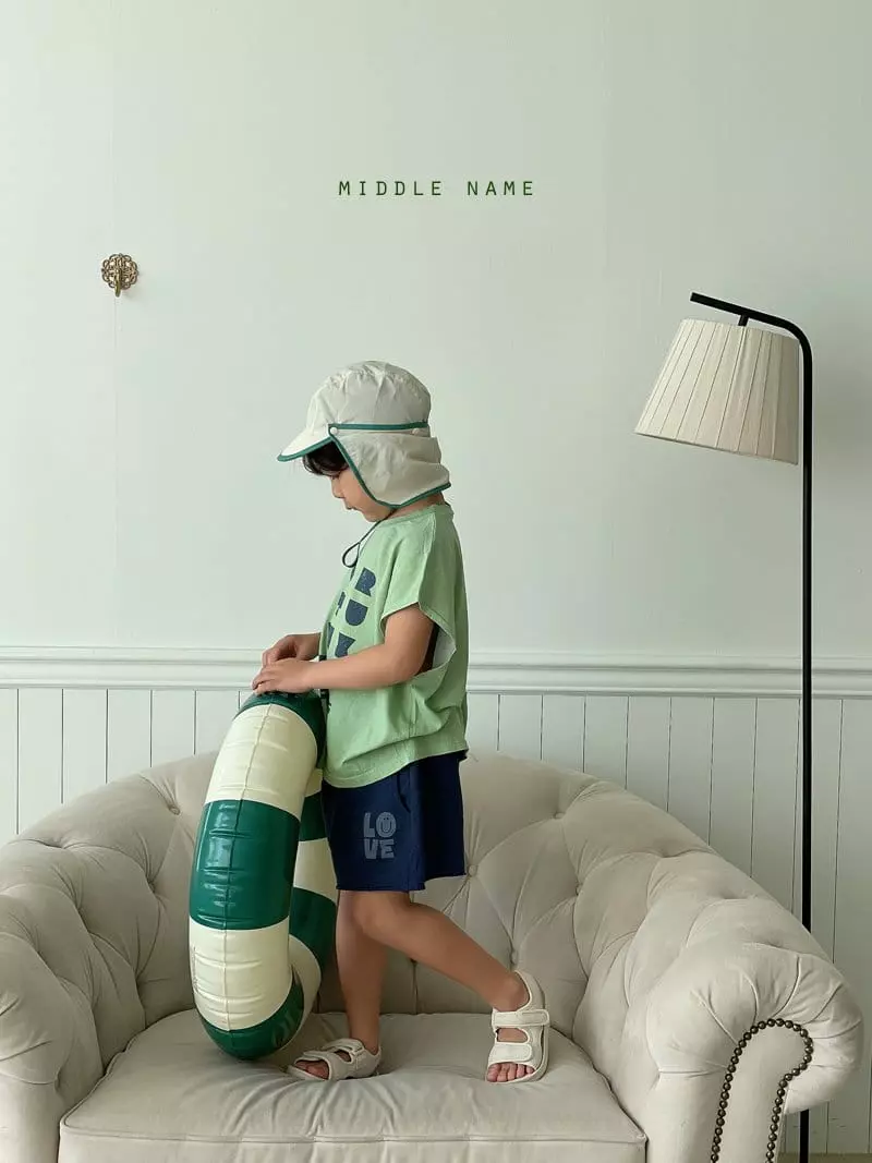 Middle Name - Korean Children Fashion - #kidzfashiontrend - Alpabet Sleeveless - 12