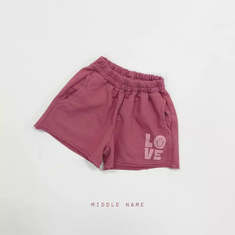 Middle Name - Korean Children Fashion - #kidzfashiontrend - LOVE Shorts - 8