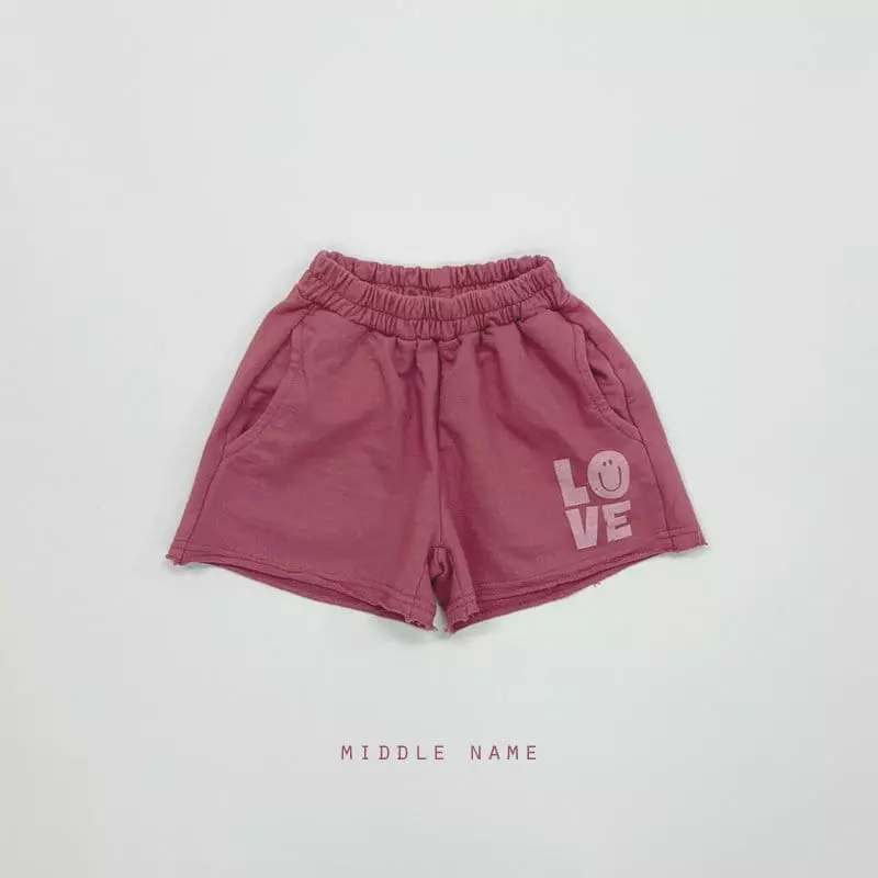 Middle Name - Korean Children Fashion - #littlefashionista - LOVE Shorts - 10