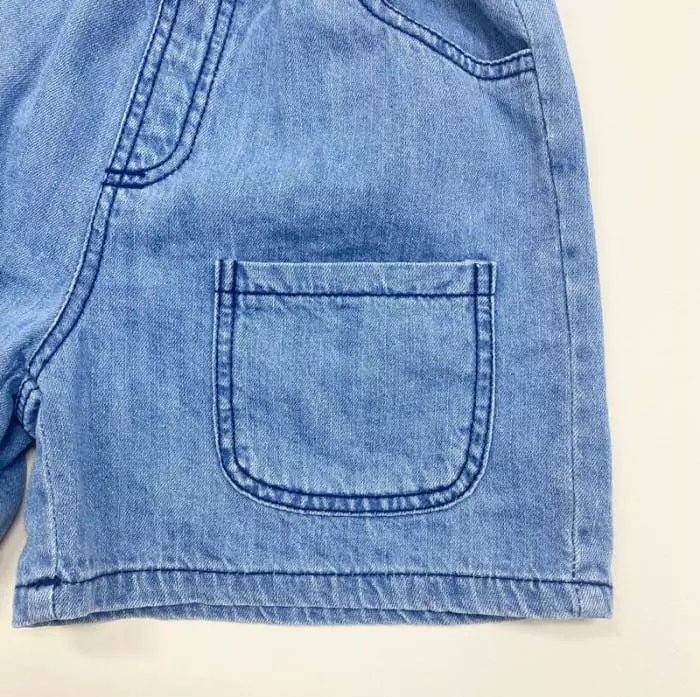 Middle Name - Korean Children Fashion - #magicofchildhood - Denim Short - 4