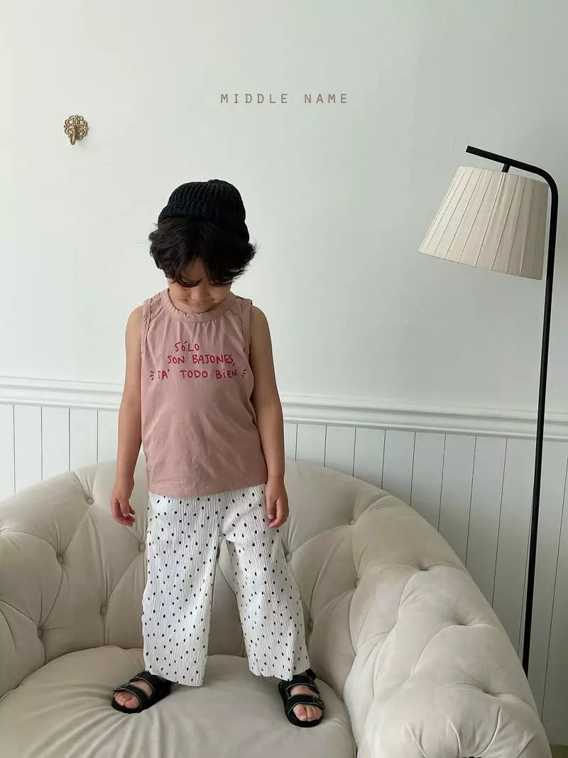 Middle Name - Korean Children Fashion - #minifashionista - SOLO Sleeveless