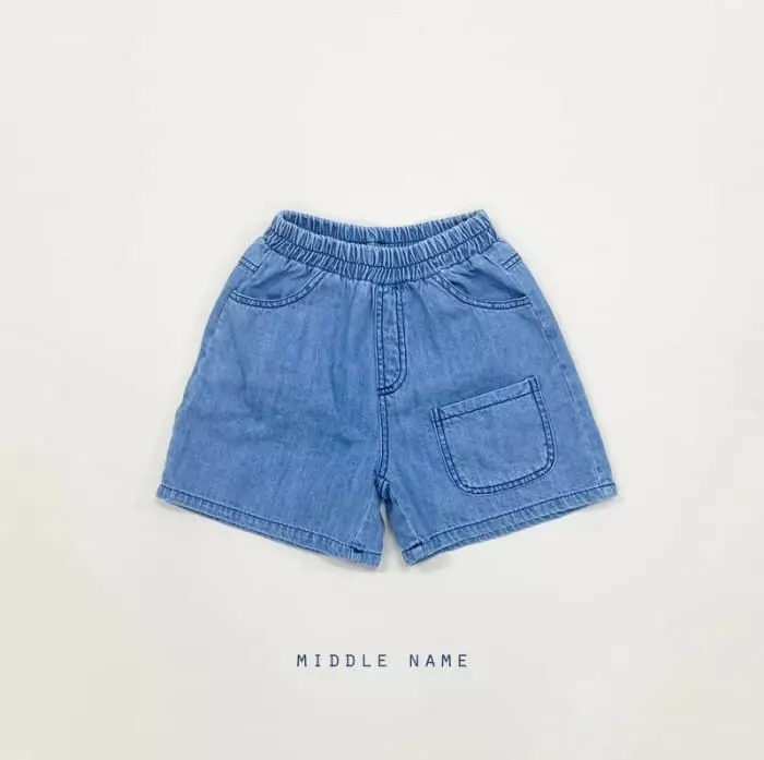 Middle Name - Korean Children Fashion - #stylishchildhood - Denim Short - 8