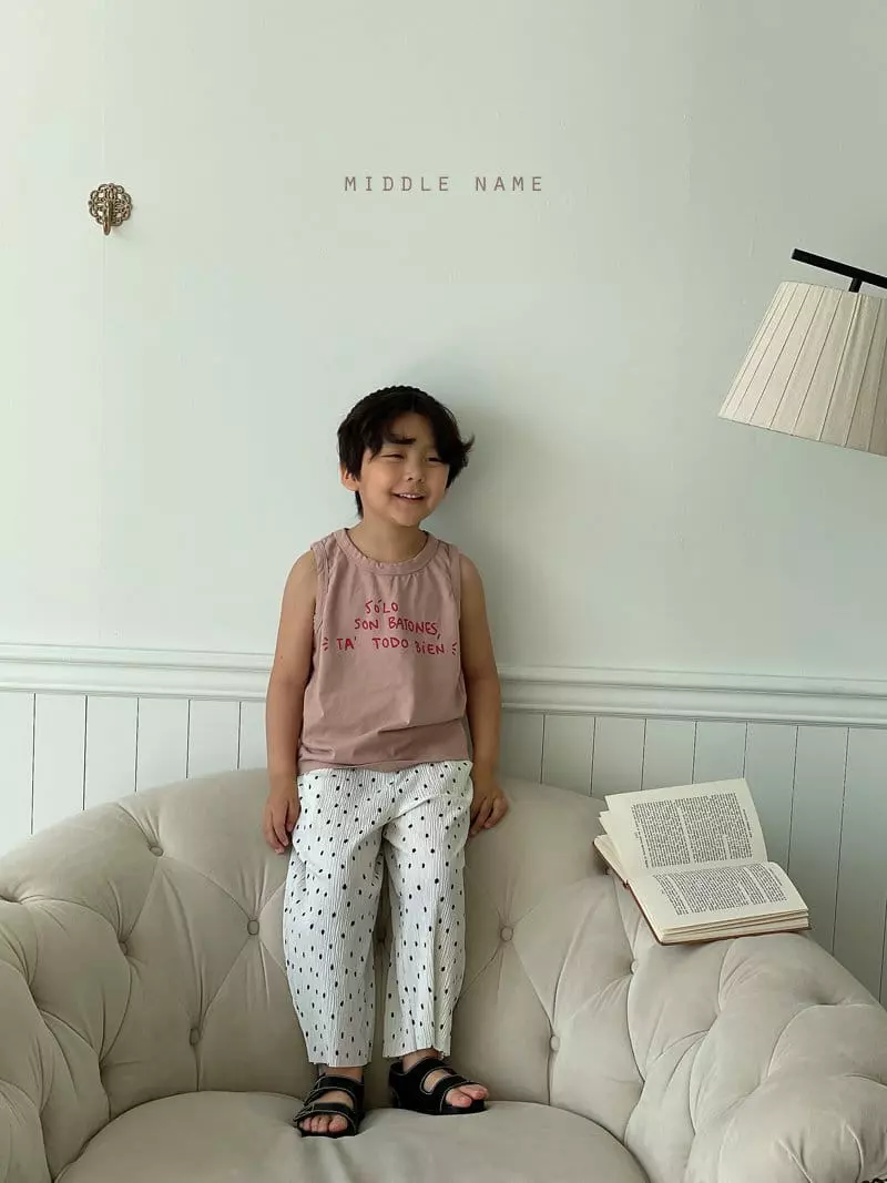 Middle Name - Korean Children Fashion - #stylishchildhood - SOLO Sleeveless - 5