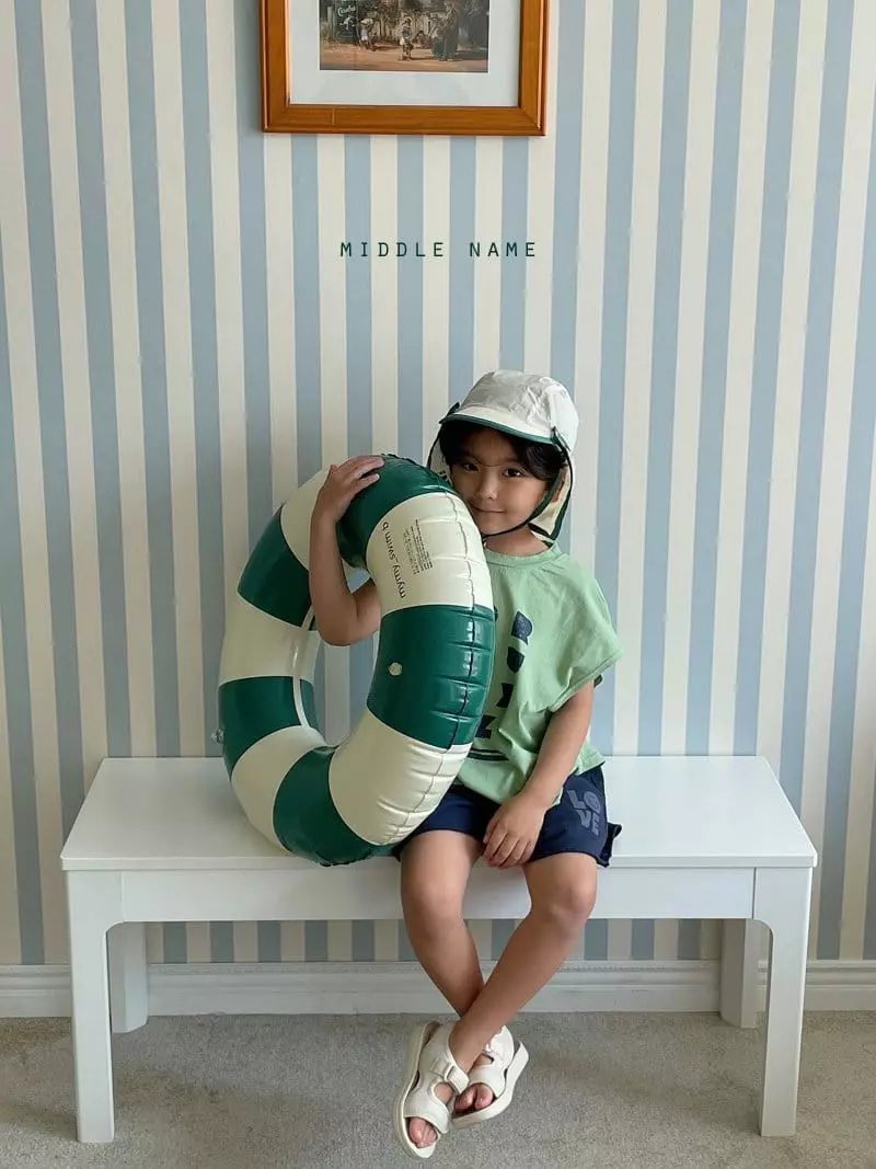 Middle Name - Korean Children Fashion - #toddlerclothing - Alpabet Sleeveless - 4