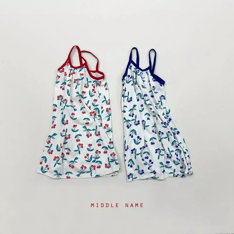 Middle Name - Korean Children Fashion - #todddlerfashion - Cherry One-piece