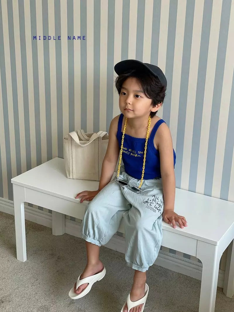 Middle Name - Korean Children Fashion - #toddlerclothing - Look String Sleeveless - 5