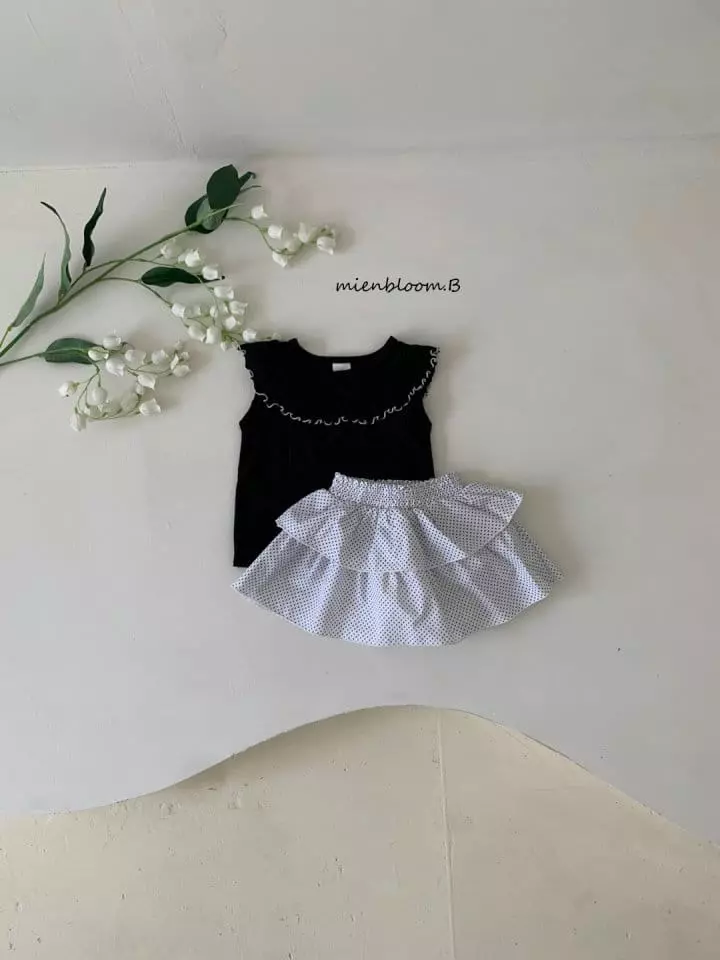 Mienbloom B - Korean Children Fashion - #childrensboutique - Dot Cancan Skirt - 4