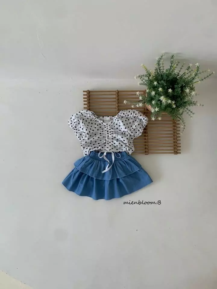 Mienbloom B - Korean Children Fashion - #designkidswear - Denim Cancan Skirt - 3
