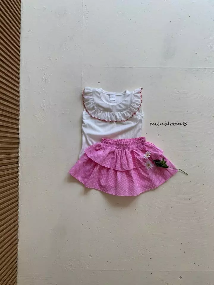 Mienbloom B - Korean Children Fashion - #fashionkids - Dot Cancan Skirt - 6