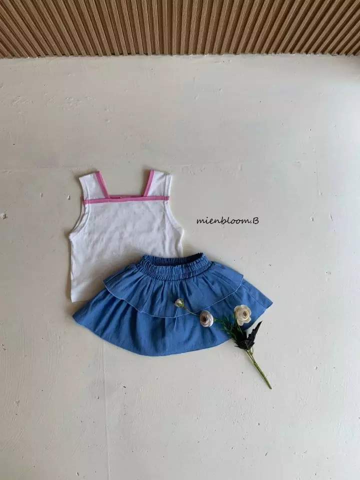 Mienbloom B - Korean Children Fashion - #kidsshorts - Denim Cancan Skirt - 6
