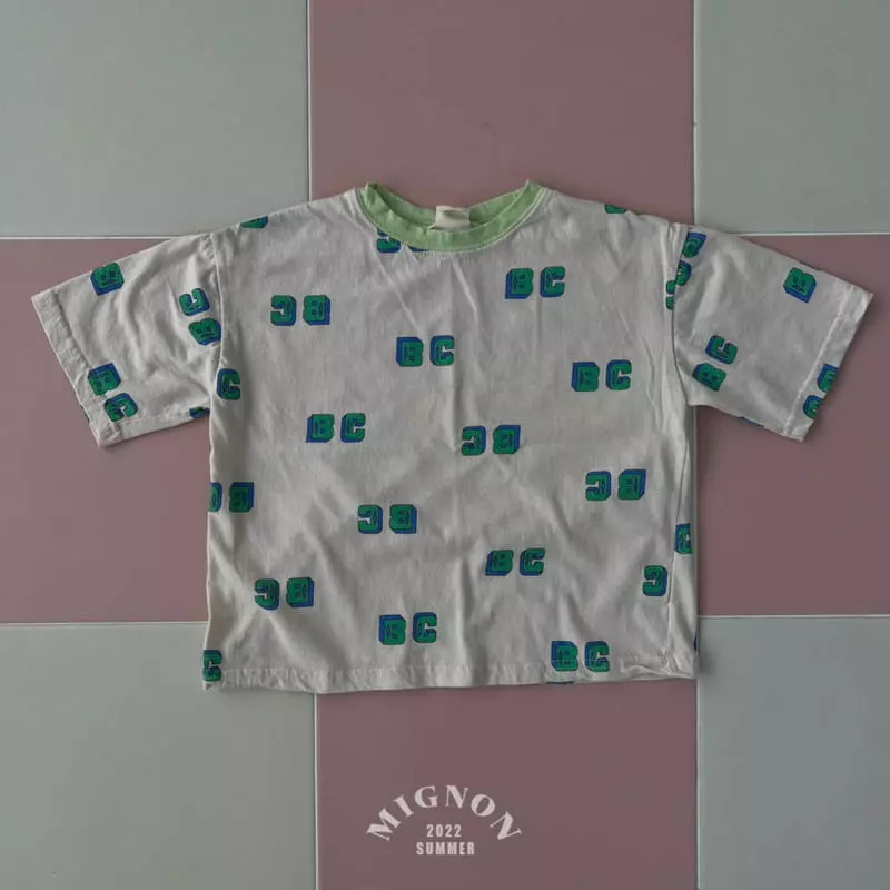 Mignon - Korean Children Fashion - #childrensboutique - Alphabet Tee