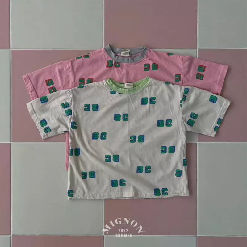 Mignon - Korean Children Fashion - #discoveringself - Alphabet Tee - 3