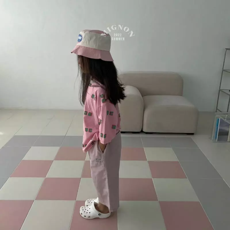 Mignon - Korean Children Fashion - #kidsshorts - Alphabet Tee - 5