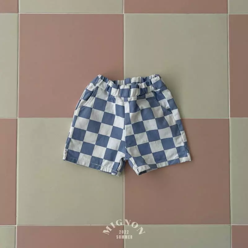 Mignon - Korean Children Fashion - #kidsshorts - Chess Shorts