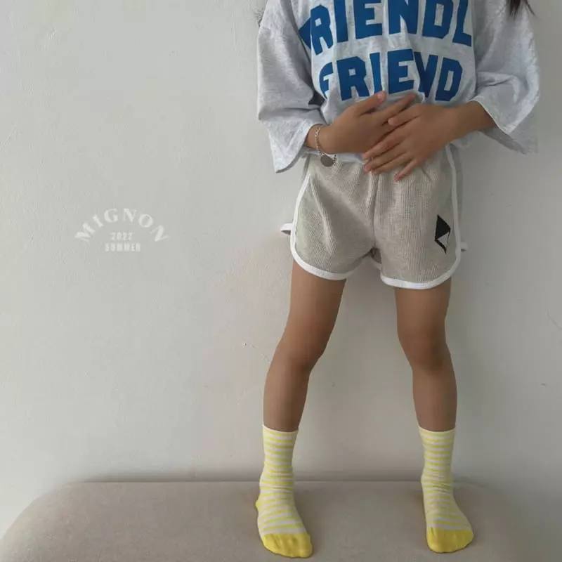 Mignon - Korean Children Fashion - #kidzfashiontrend - Waffle Shorts - 5