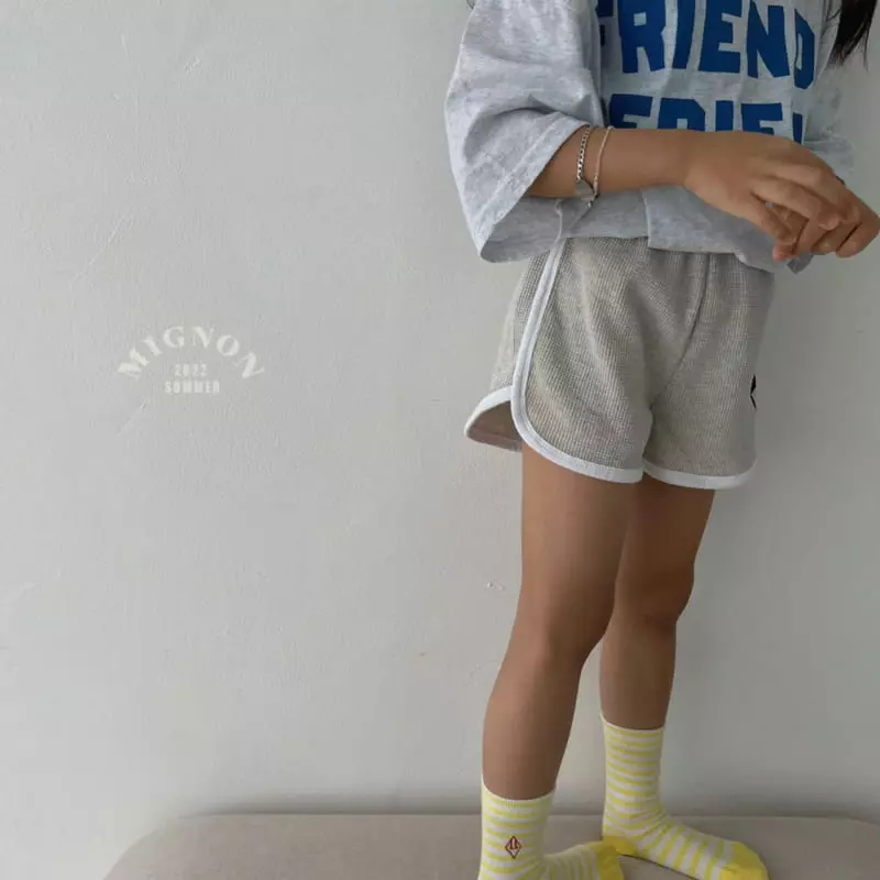 Mignon - Korean Children Fashion - #littlefashionista - Waffle Shorts - 7