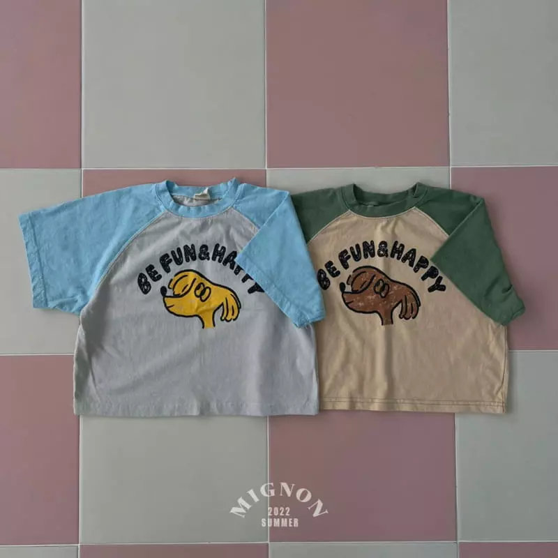 Mignon - Korean Children Fashion - #littlefashionista - Happy Raglan Tee - 3