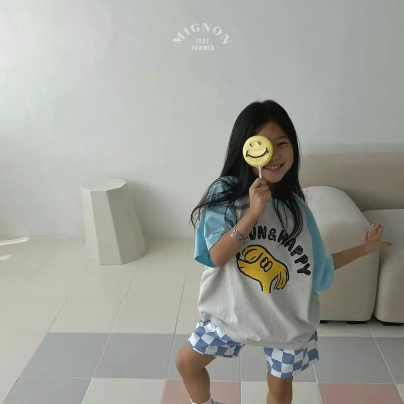 Mignon - Korean Children Fashion - #todddlerfashion - Happy Raglan Tee - 7