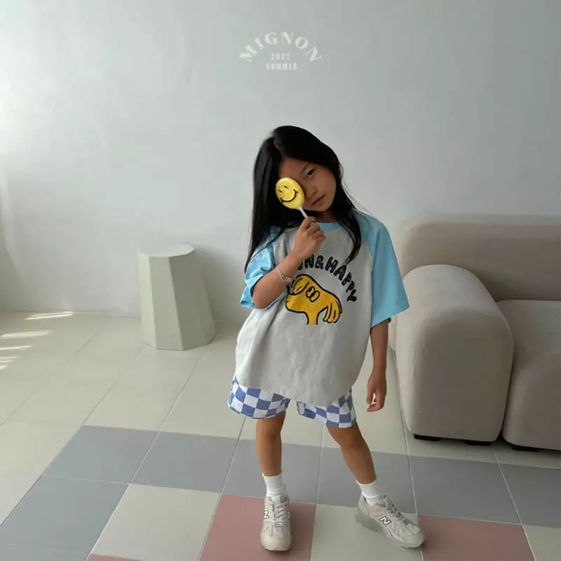 Mignon - Korean Children Fashion - #toddlerclothing - Happy Raglan Tee - 8