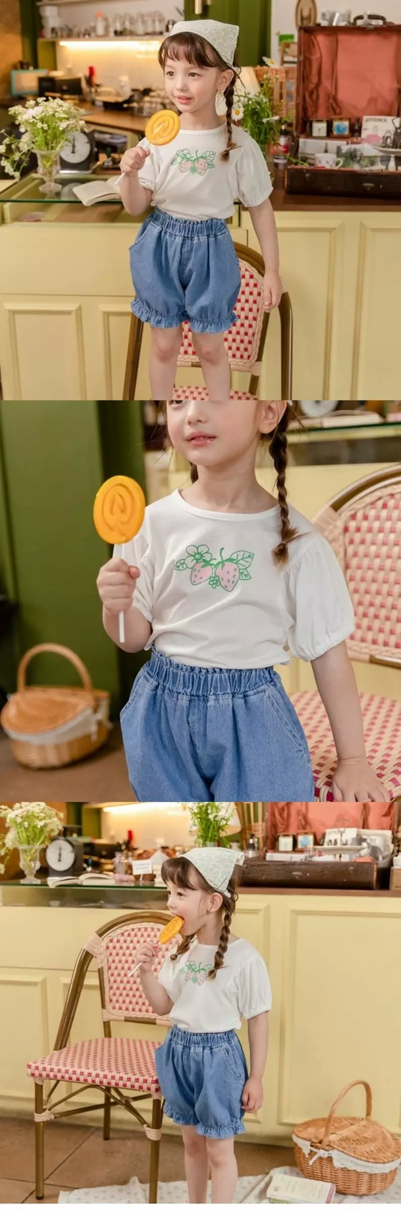 Milk Powder - Korean Children Fashion - #Kfashion4kids - Strawberry Tee - 2