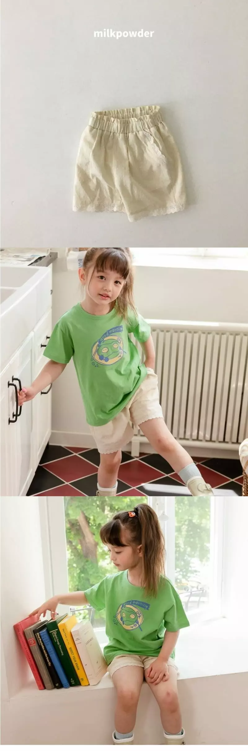 Milk Powder - Korean Children Fashion - #childrensboutique - Cozy Shorts - 2