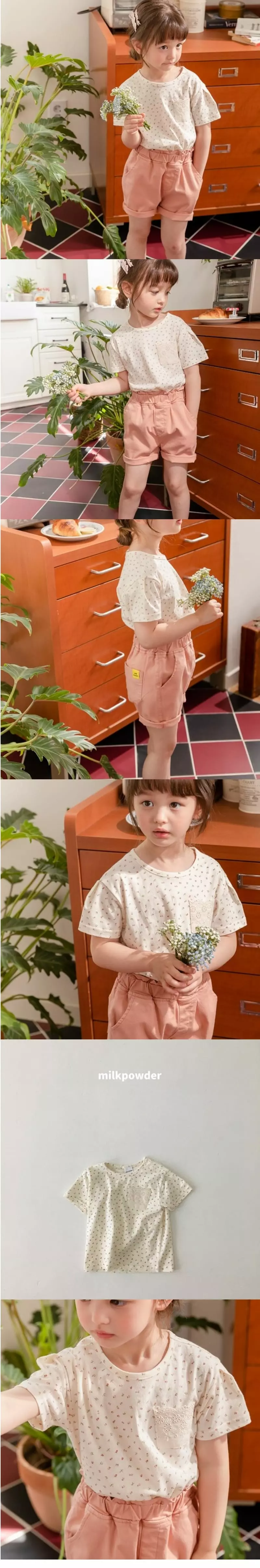 Milk Powder - Korean Children Fashion - #kidsshorts - Coco Tee - 2