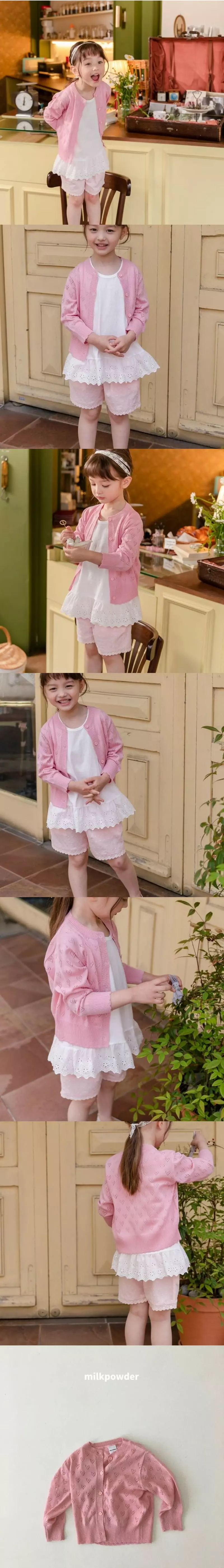 Milk Powder - Korean Children Fashion - #prettylittlegirls - Hear Scsi Cardigan