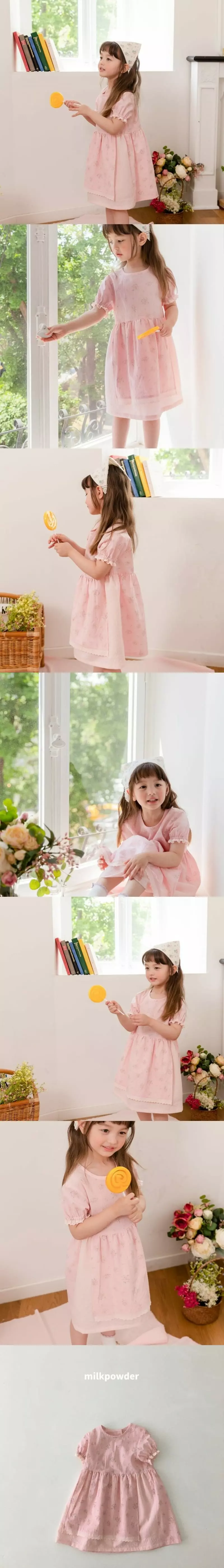 Milk Powder - Korean Children Fashion - #todddlerfashion - Apron One-piece