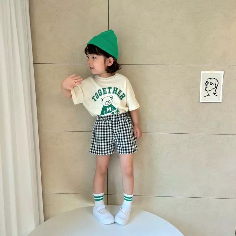 Million Dollar Baby - Korean Children Fashion - #fashionkids - Castle Check Shorts - 9