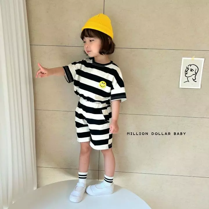 Million Dollar Baby - Korean Children Fashion - #kidzfashiontrend - Big Smile Top Bottom Set - 10