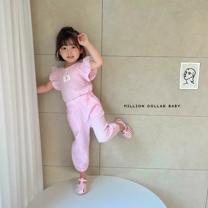 Million Dollar Baby - Korean Children Fashion - #kidzfashiontrend - Cherry Top Bottom Set - 6