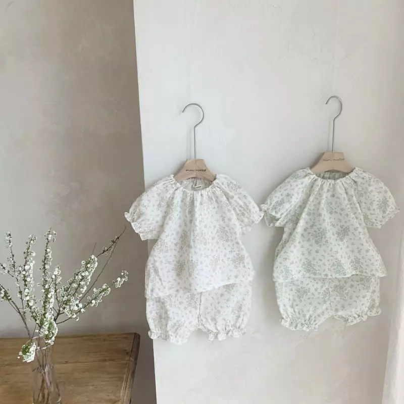 Mimi Market - Korean Baby Fashion - #babyboutique - Bread Top Bottom Set - 7
