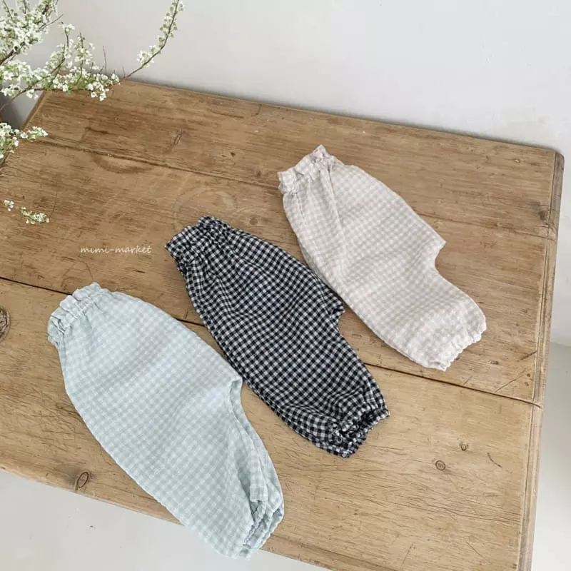 Mimi Market - Korean Baby Fashion - #babyboutiqueclothing - Check Pants - 2